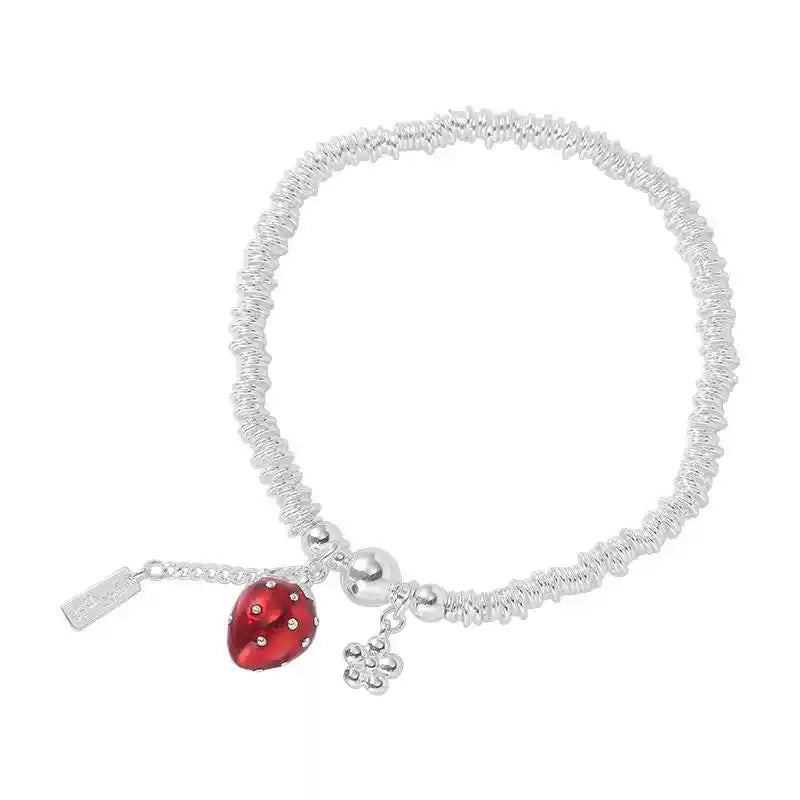 Berry's Worries Silver Ring Bracelet For Women